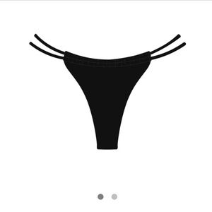 Boutine black bikini bottoms